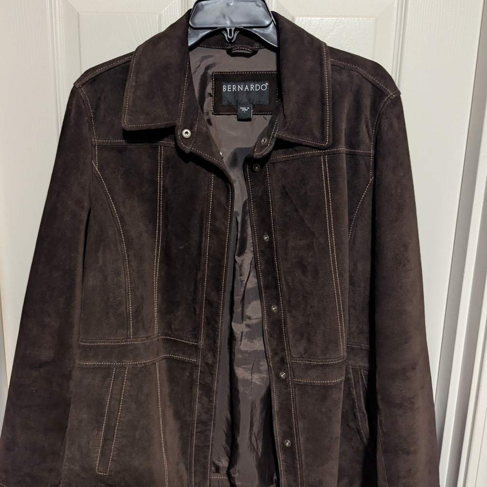 Vintage Bernardo Dark Brown Suede Jacket